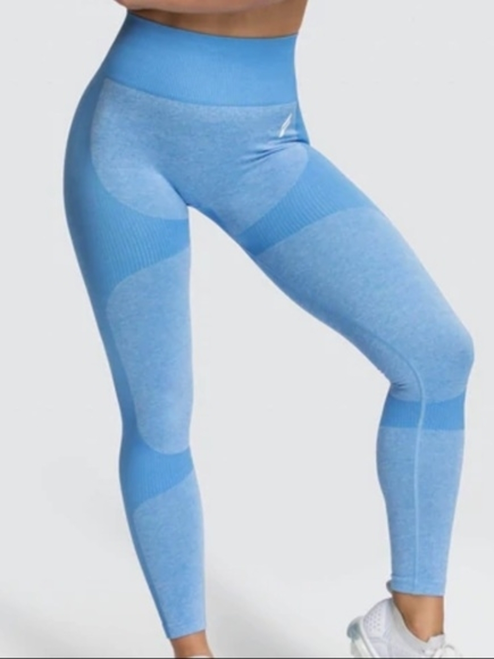 DOYOUEVEN Light Blue Seamless High-Waist Leggings